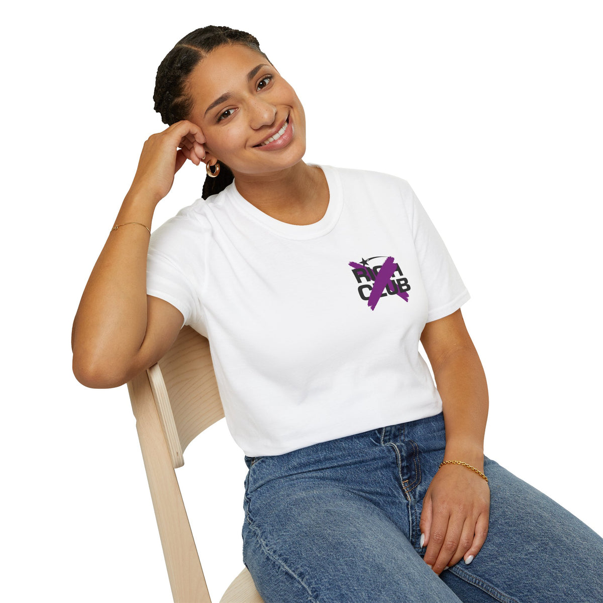 "Rich Club" Purple Logo Unisex T-Shirt - Broke & Dreamin' T-Shirts