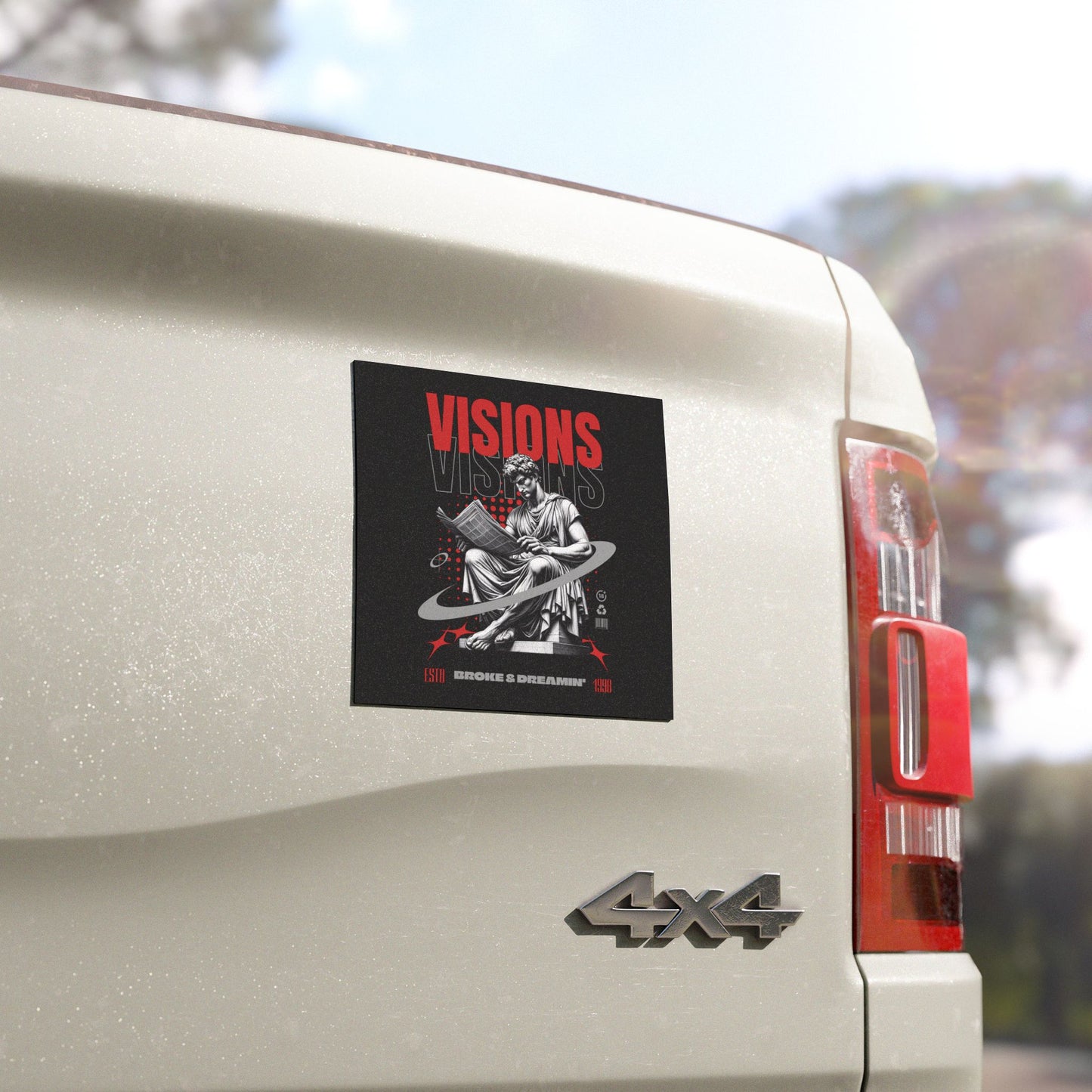 "Visions” Car Magnet - Broke & Dreamin' Magnets