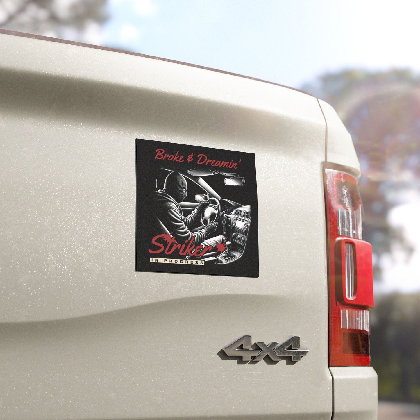 "Striker” Car Magnet - Broke & Dreamin' Magnets