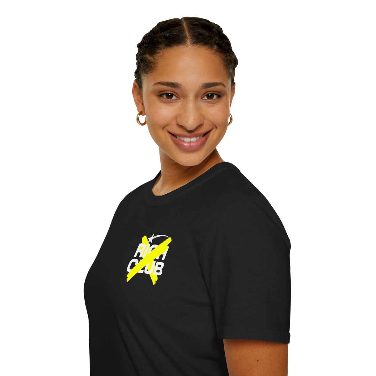 "Rich Club" Yellow Logo Unisex T-Shirt - Broke & Dreamin' T-Shirts