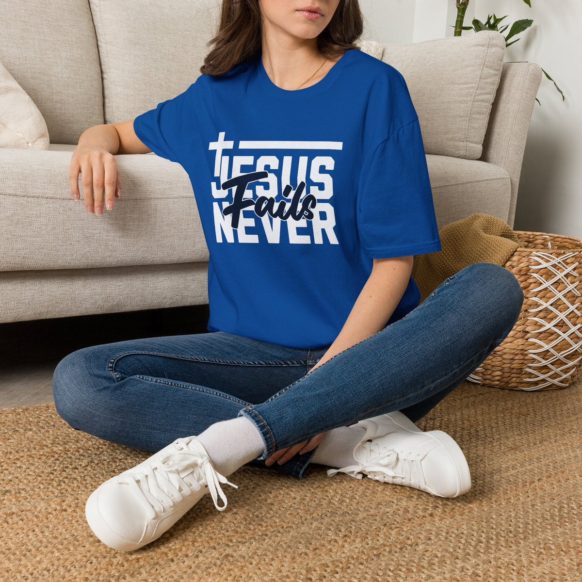 "Jesus Never Fails” Unisex T-Shirt - Broke & Dreamin' T-Shirts