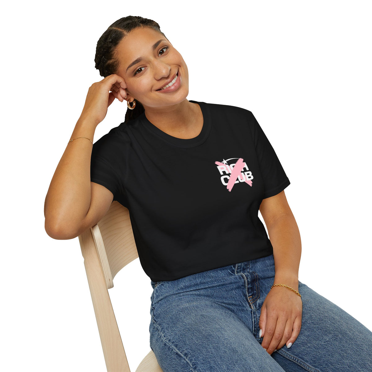 "Rich Club" Pink Logo Unisex T-Shirt - Broke & Dreamin' T-Shirts