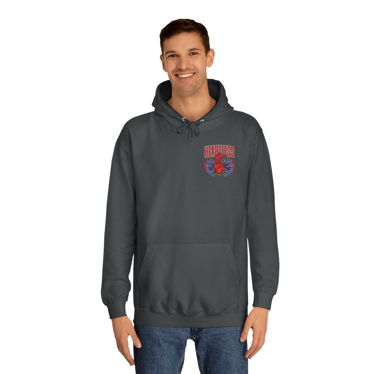 "Heartless" Unisex College Hoodie - Broke & Dreamin' Hoodies
