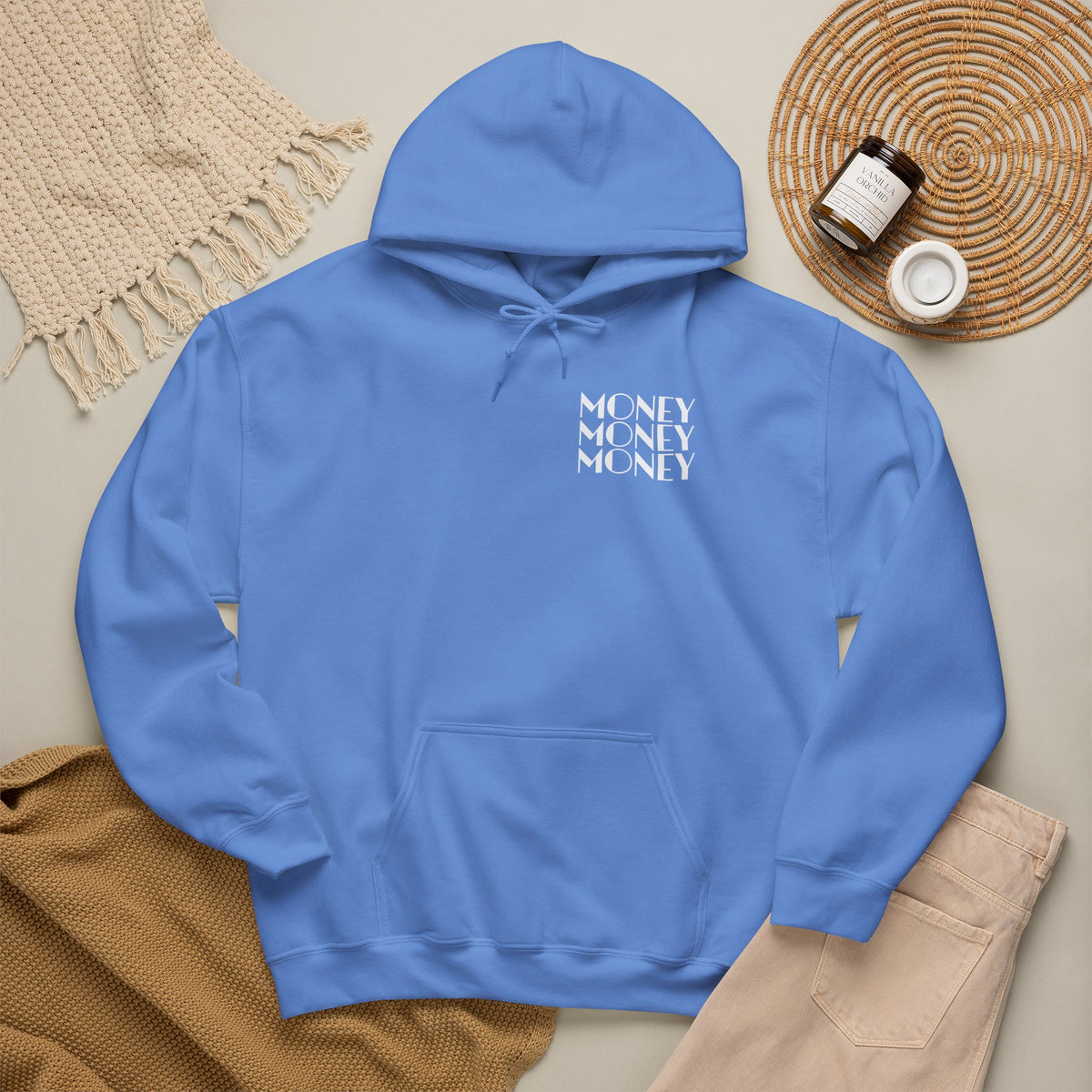 "Money Ain't Everything" Unisex College Hoodie - Broke & Dreamin' Hoodies