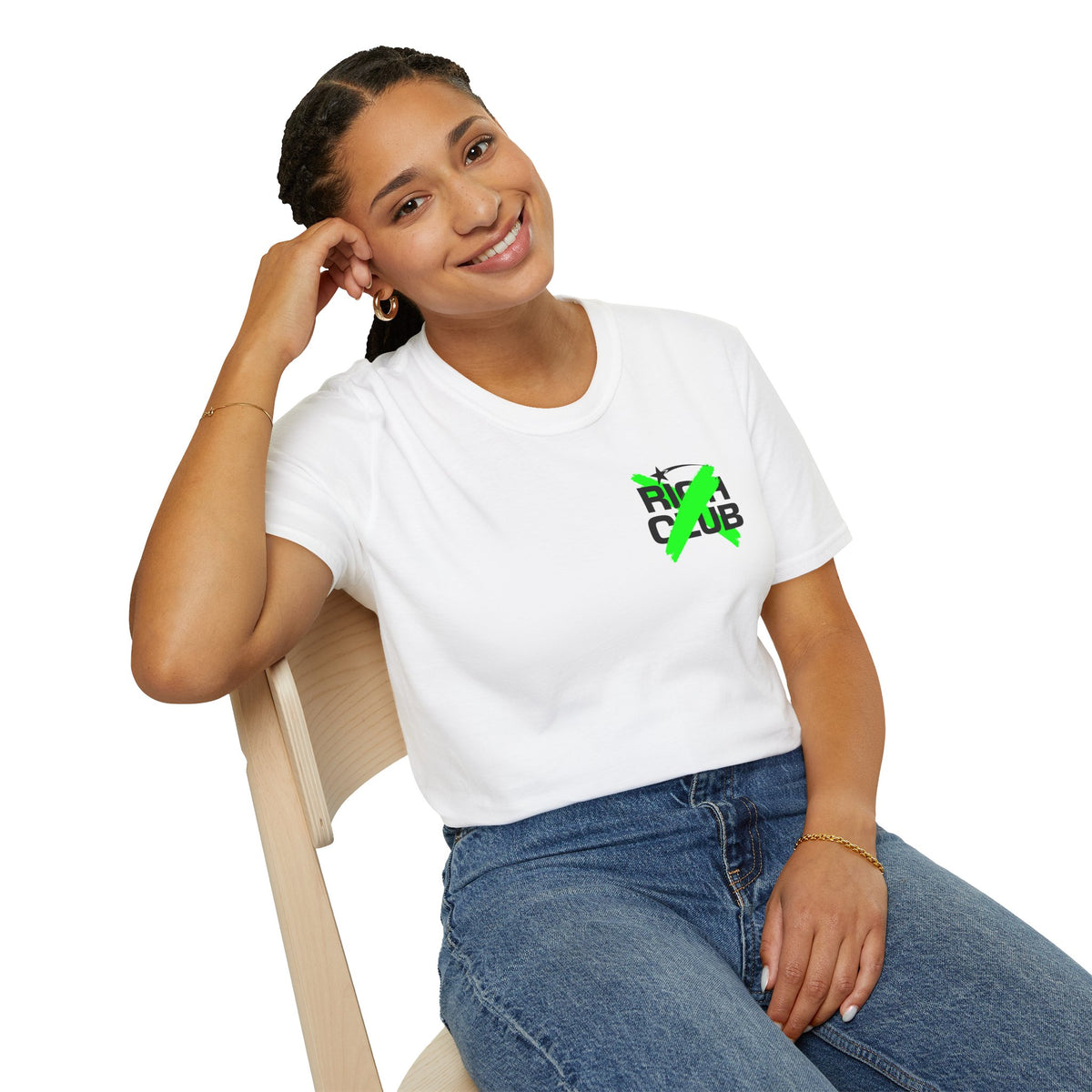 "Rich Club" Green Logo Unisex T-Shirt - Broke & Dreamin' T-Shirts