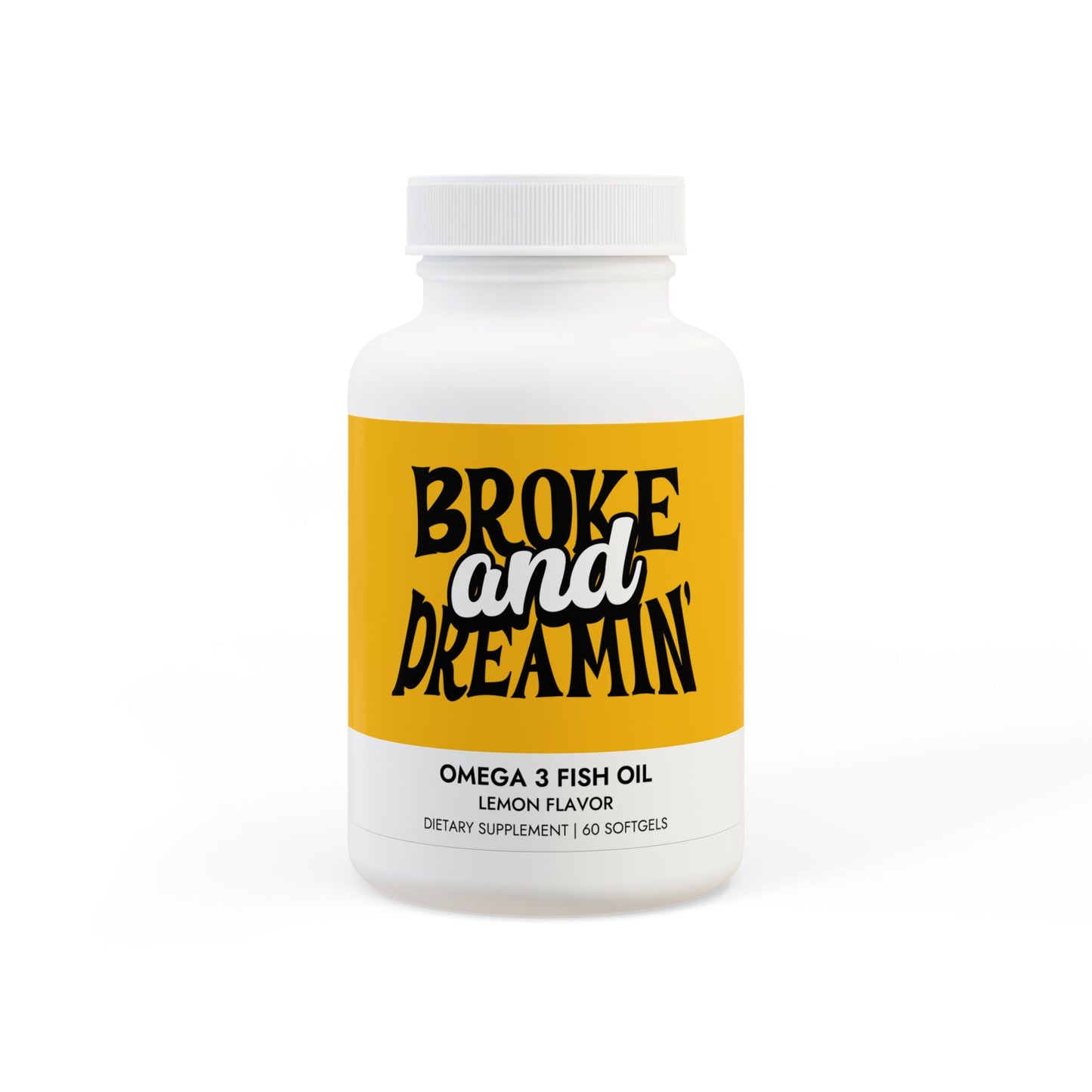 Omega 3 Fish Oil Supplement (60 Softgels) - Broke & Dreamin' Supplements