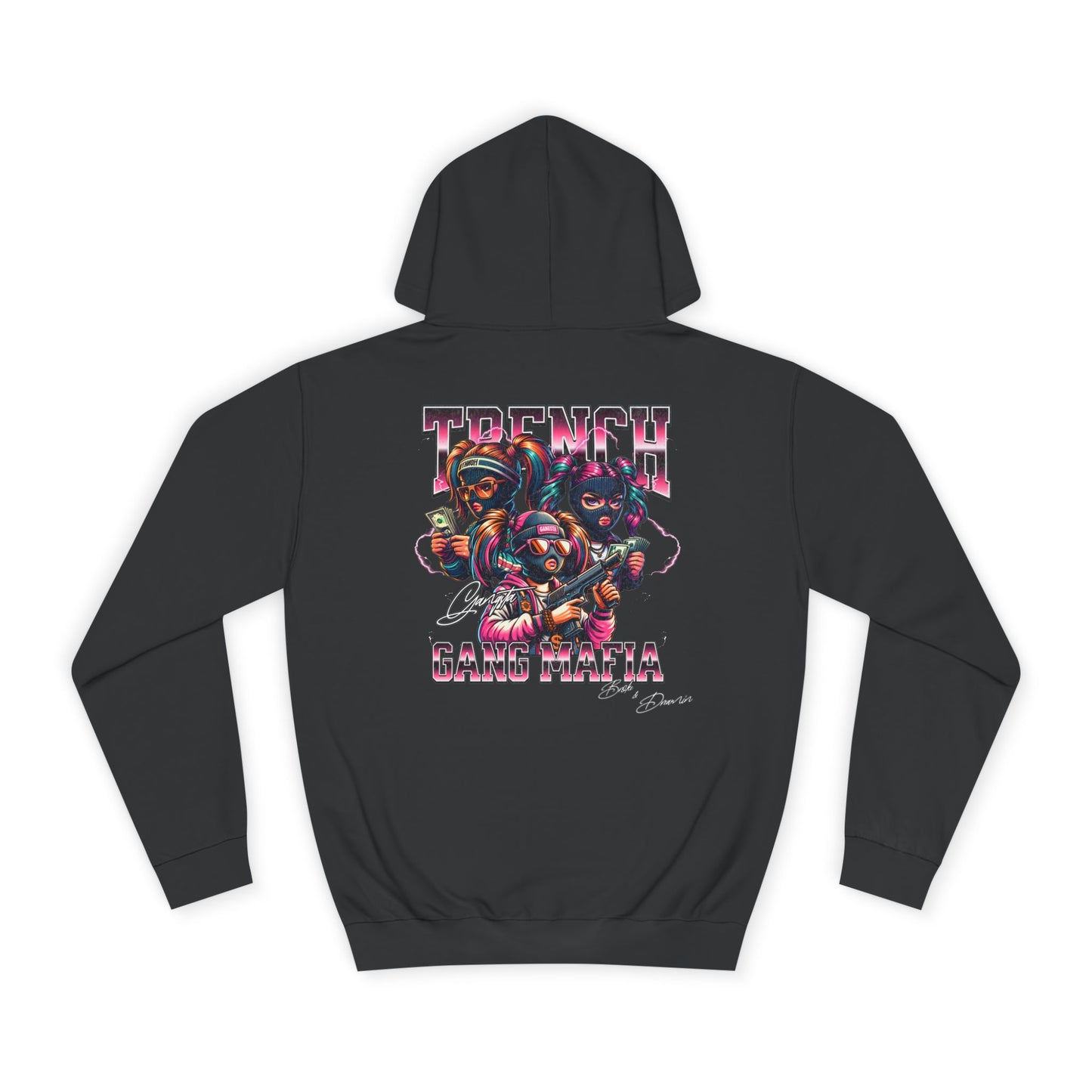 "TGM Vice City" Unisex College Hoodie - Broke & Dreamin' Hoodies