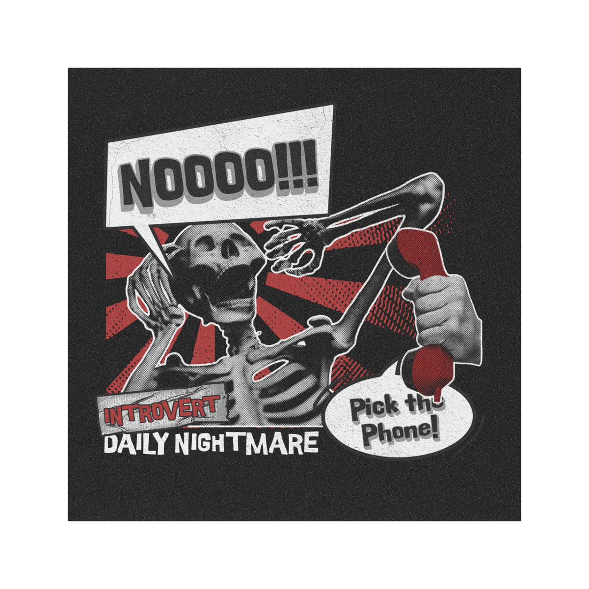 "Introvert Daily Nightmare” Car Magnet - Broke & Dreamin' Magnets