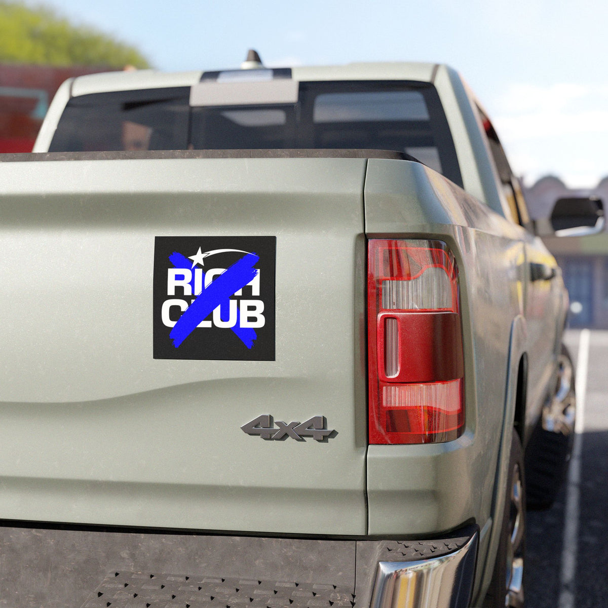 "Rich Club” Blue Logo Car Magnet - Broke & Dreamin' Magnets