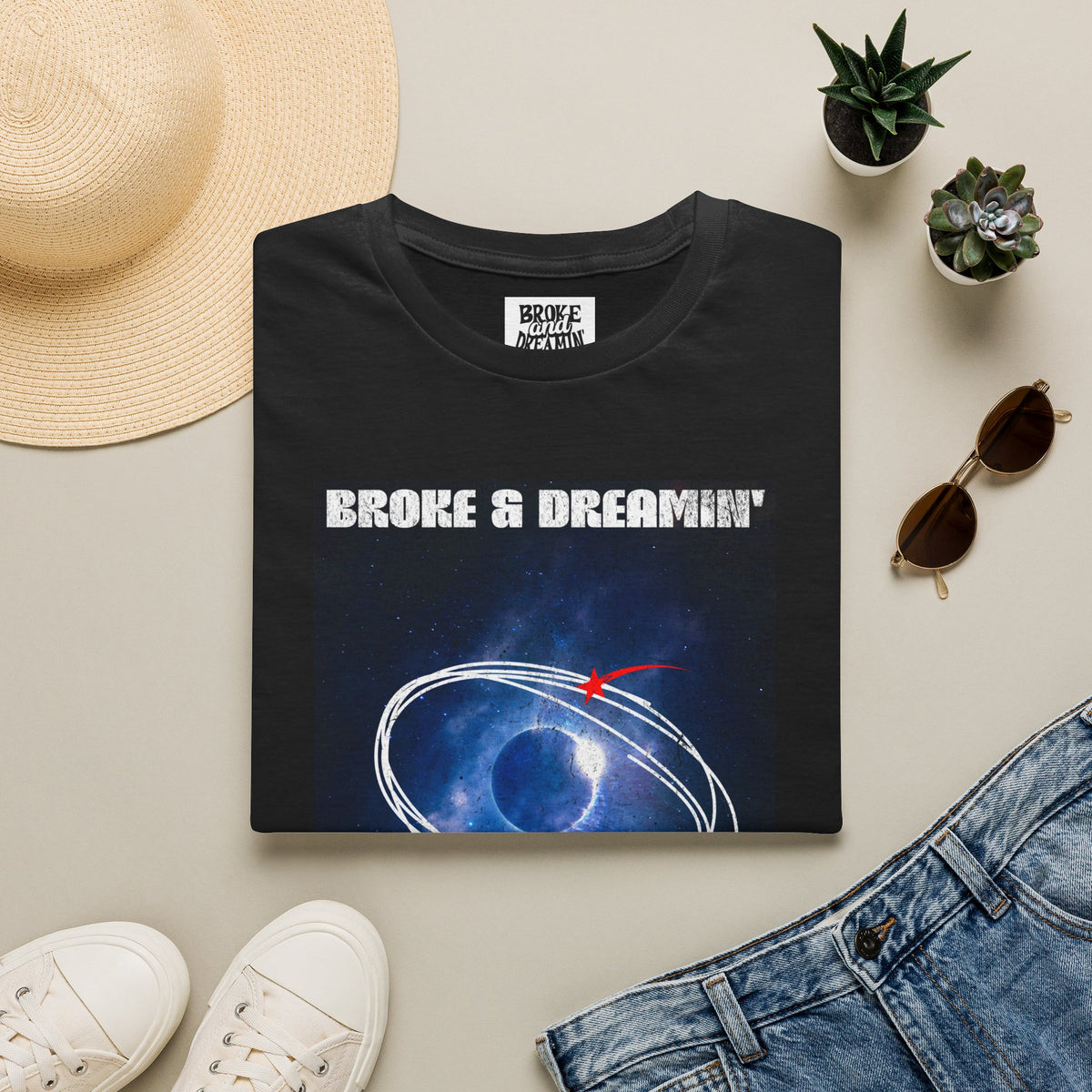 "Planetary” Unisex T-Shirt - Broke & Dreamin' T-Shirts
