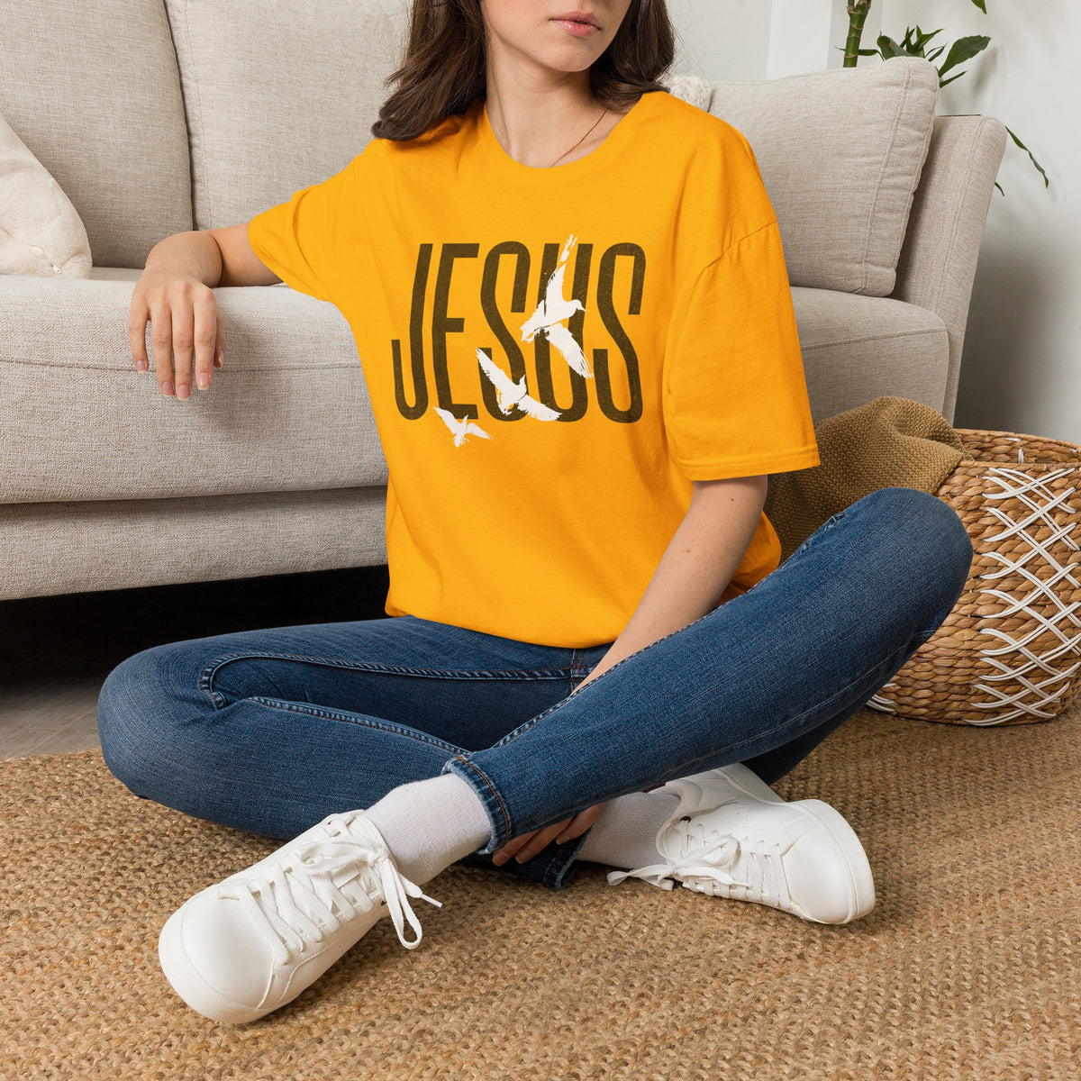 "Jesus Logo” Unisex T-Shirt - Broke & Dreamin' T-Shirts