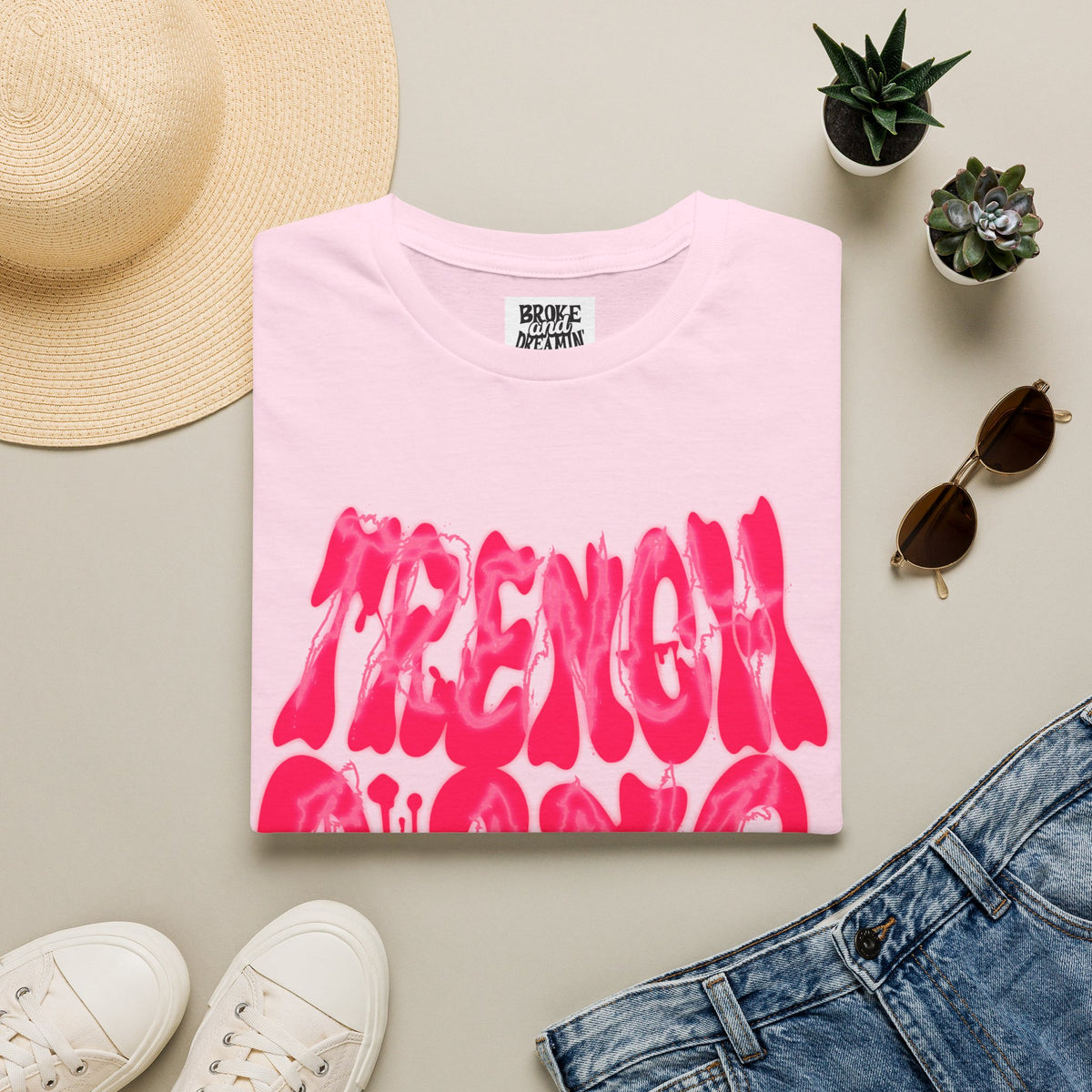 “Trench Gang Pink” Unisex T-Shirt - Broke & Dreamin' T-Shirts