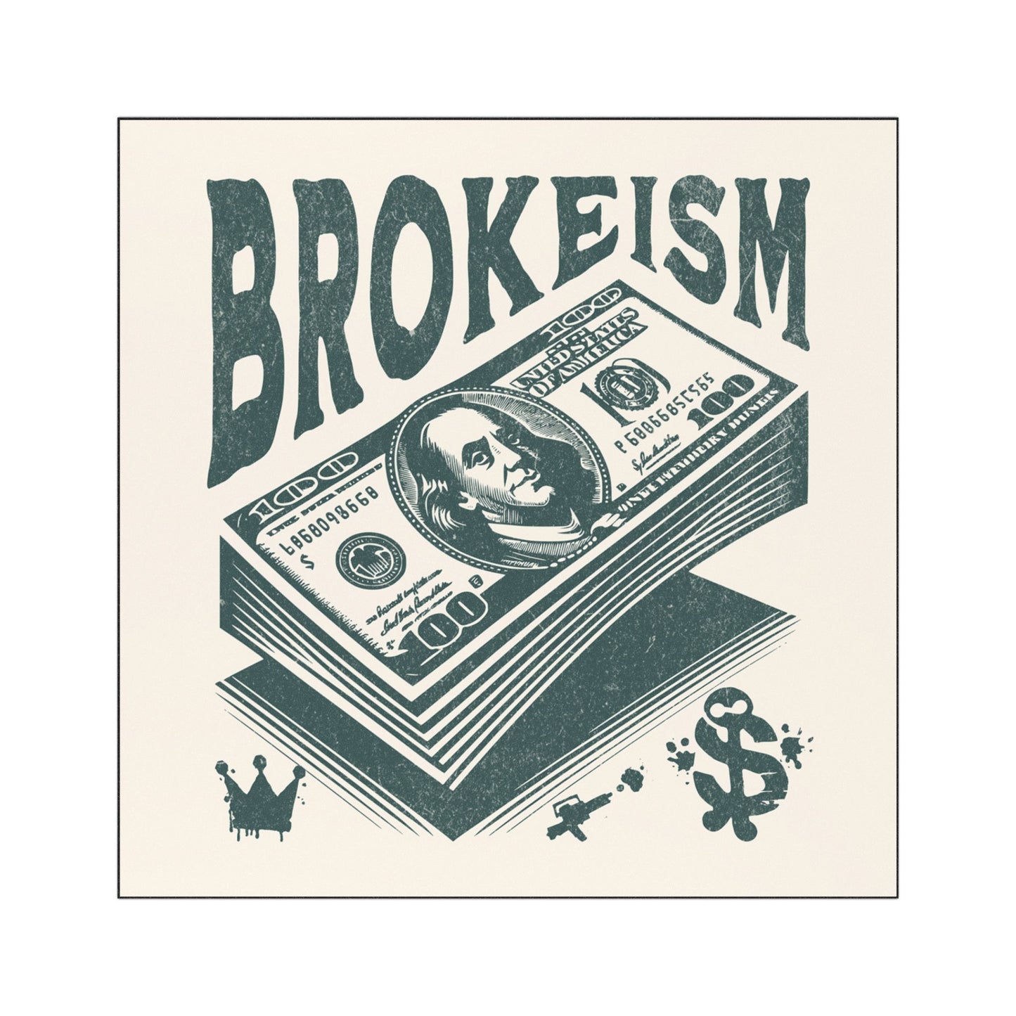 “Brokeism” Car Magnet - Broke & Dreamin' Magnets