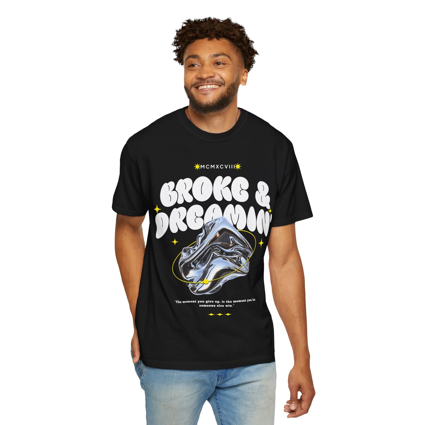 “Chrome” Unisex T-Shirt - Broke & Dreamin' T-Shirts