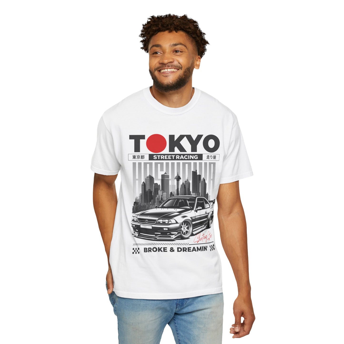"Tokyo Street Racing” Unisex T-Shirt - Broke & Dreamin' T-Shirts