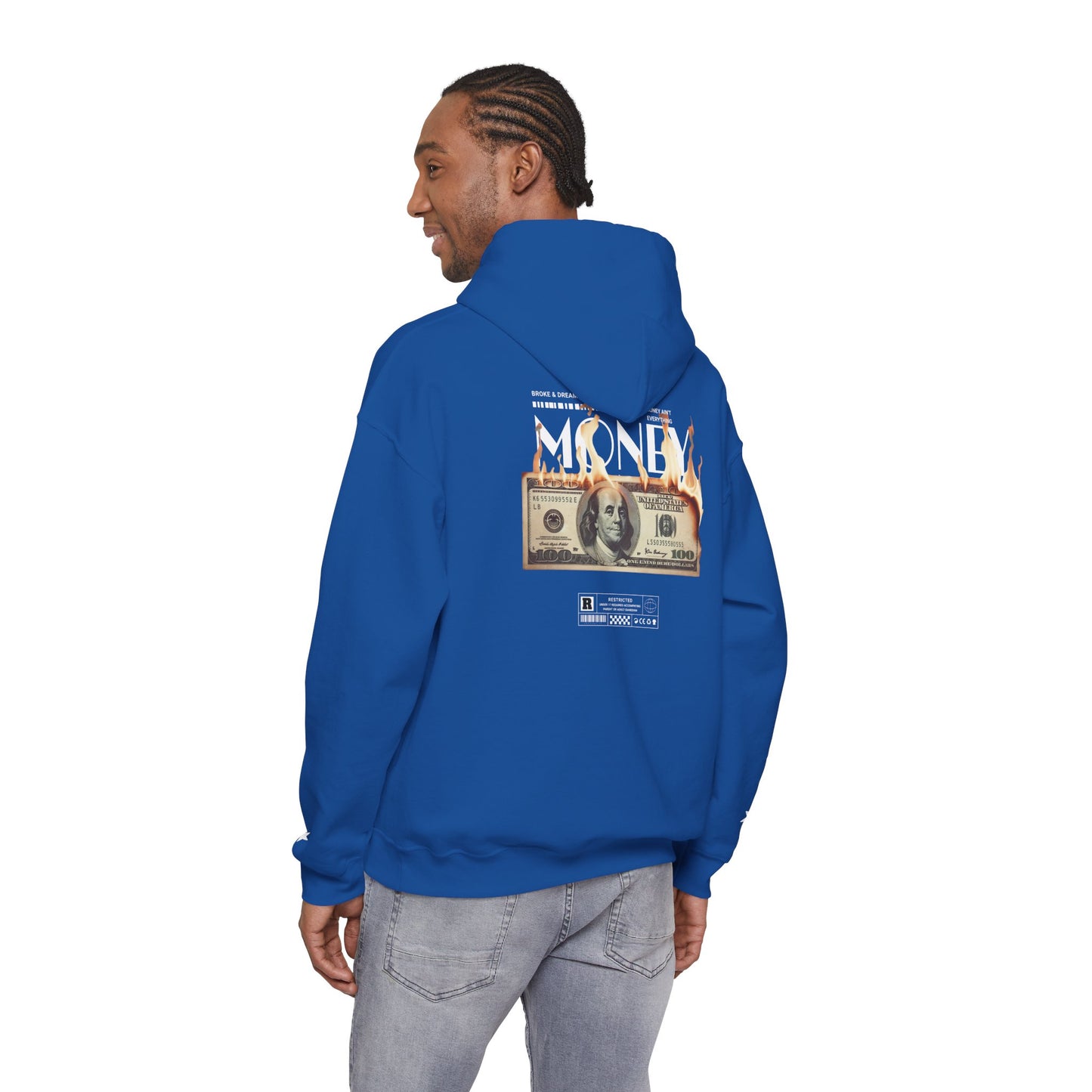 "Money Ain't Everything" Unisex College Hoodie - Broke & Dreamin' Hoodies