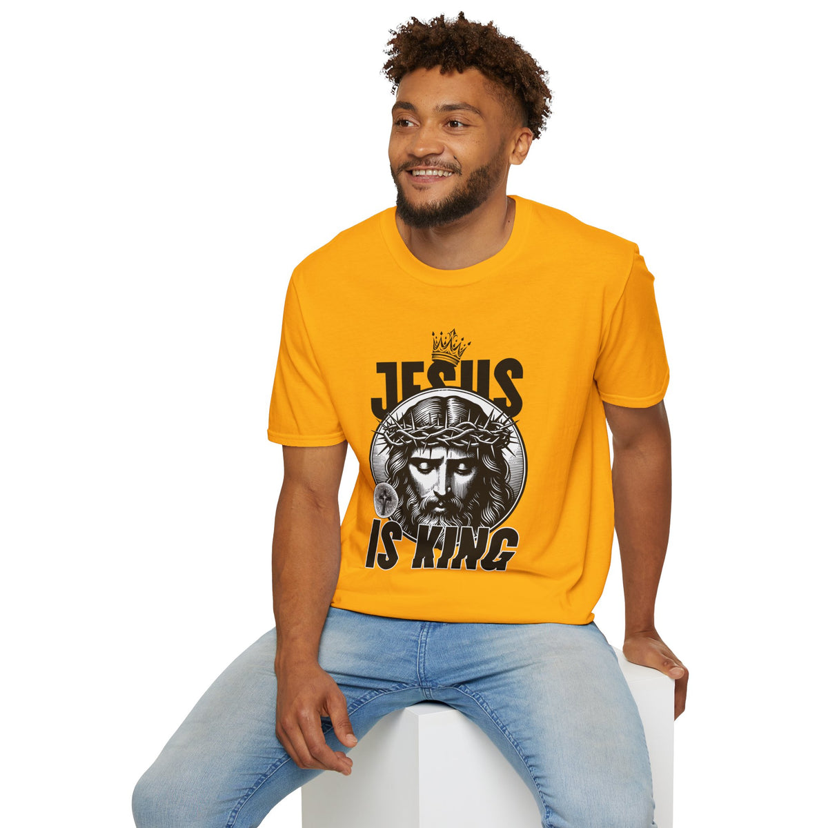"Jesus Is King” Unisex T-Shirt - Broke & Dreamin' T-Shirts