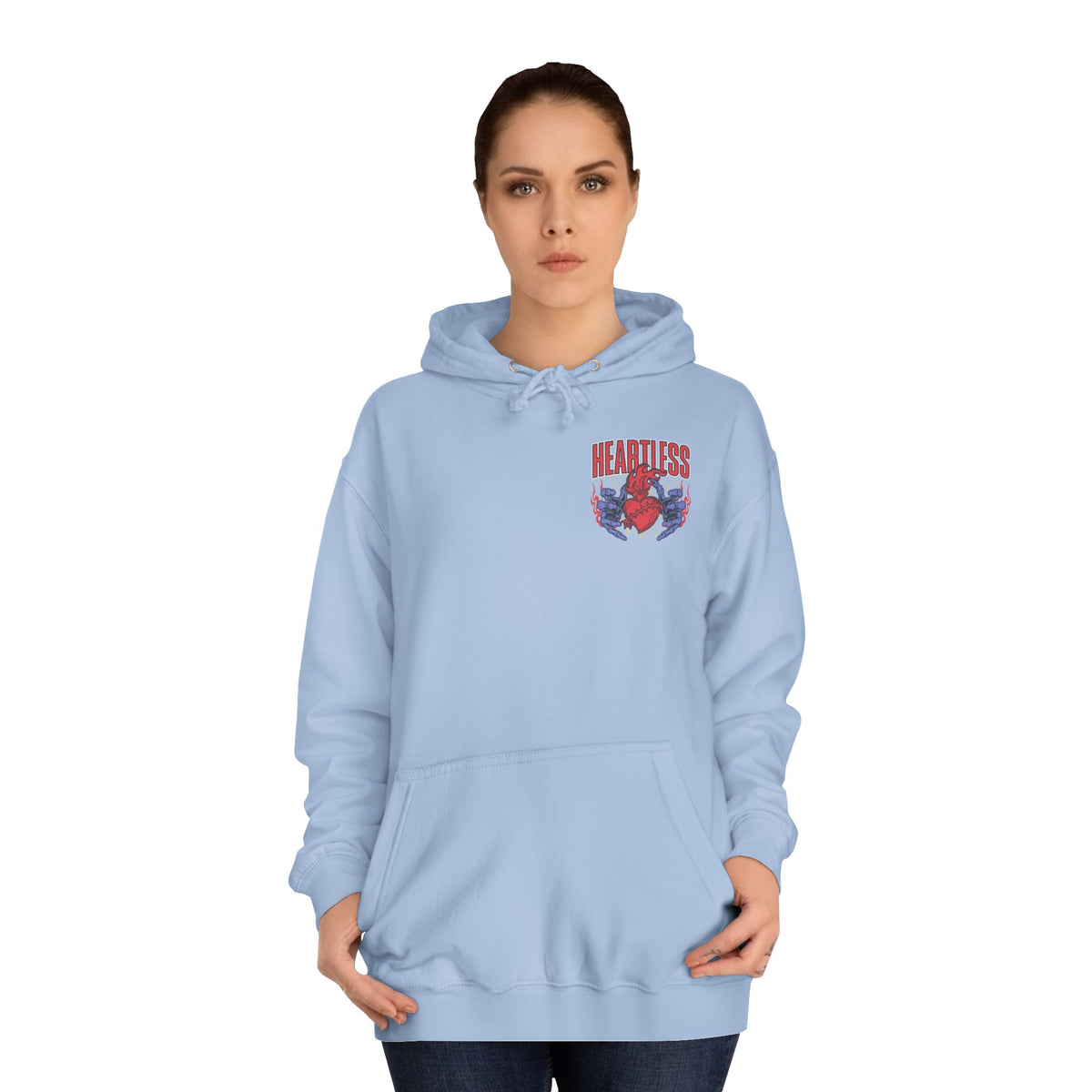 "Heartless" Unisex College Hoodie - Broke & Dreamin' Hoodies