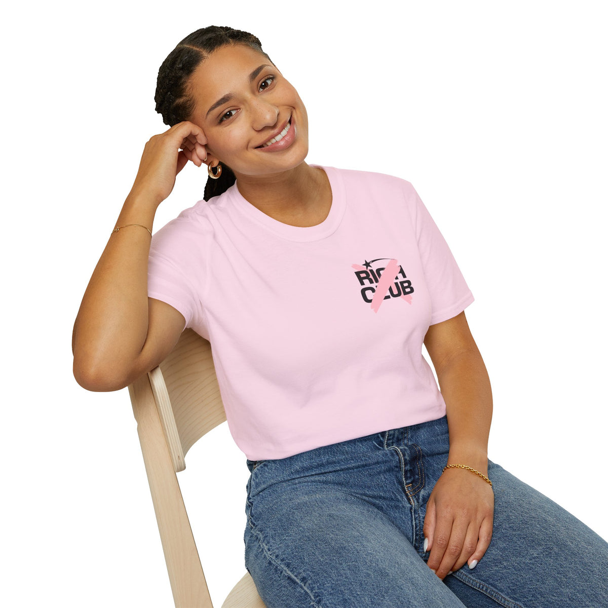 "Rich Club" Pink Logo Unisex T-Shirt - Broke & Dreamin' T-Shirts
