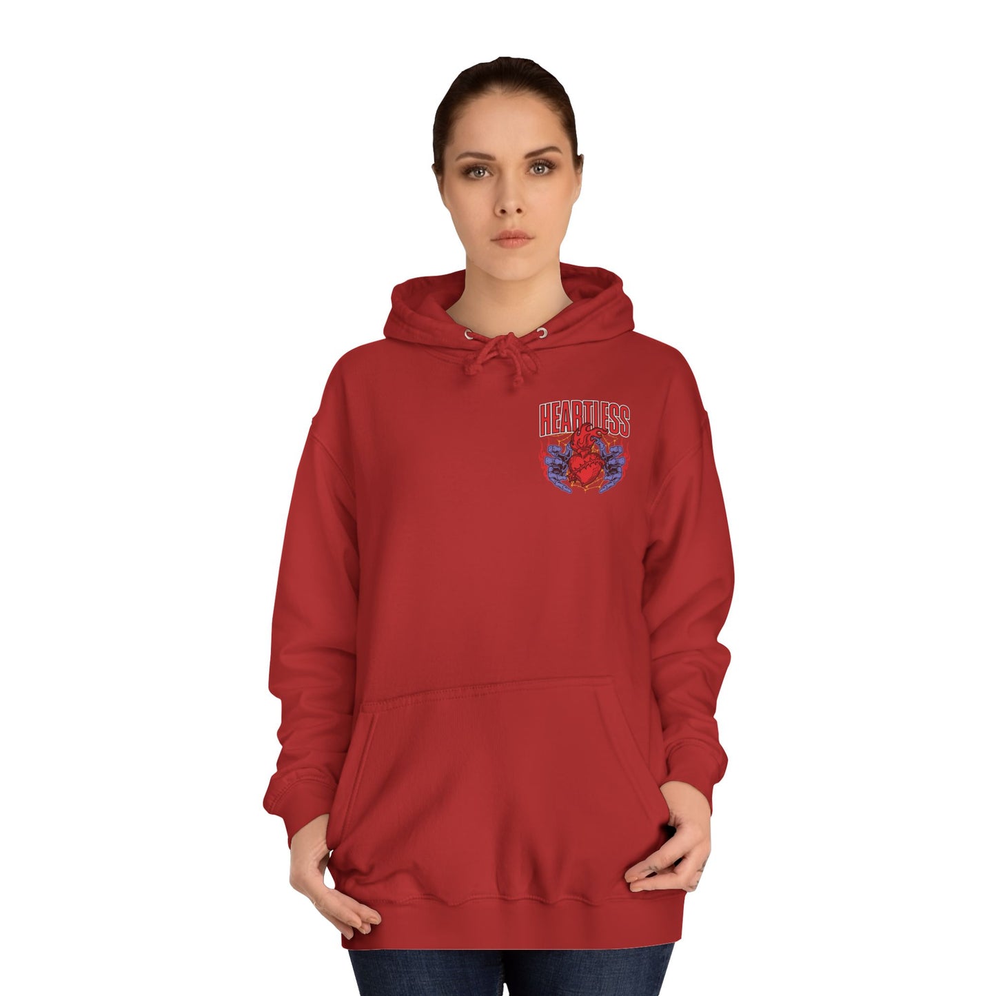 "Heartless" Unisex College Hoodie - Broke & Dreamin' Hoodies