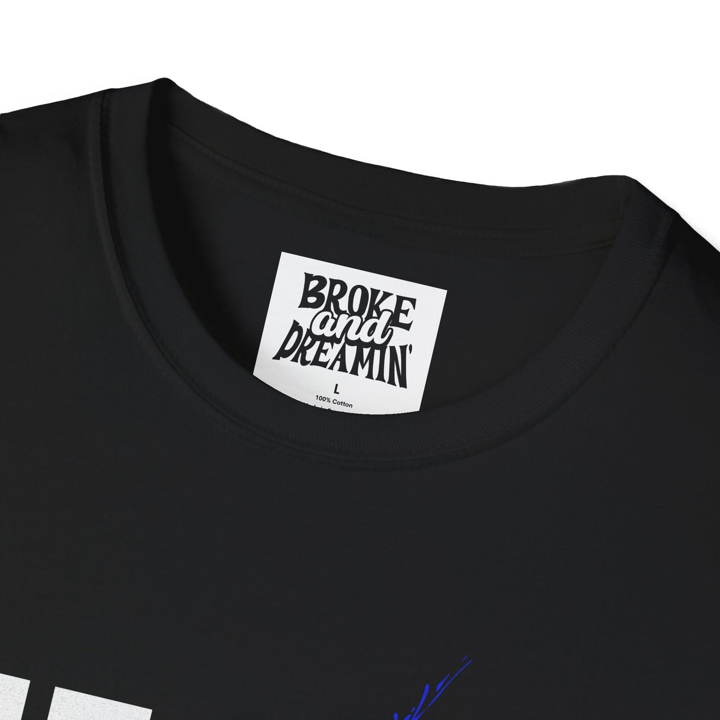 "Jesus Blue Logo” Unisex T-Shirt - Broke & Dreamin' T-Shirts