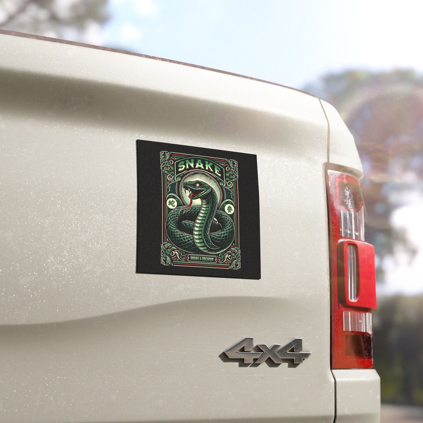 "Snake” Car Magnet - Broke & Dreamin' Magnets