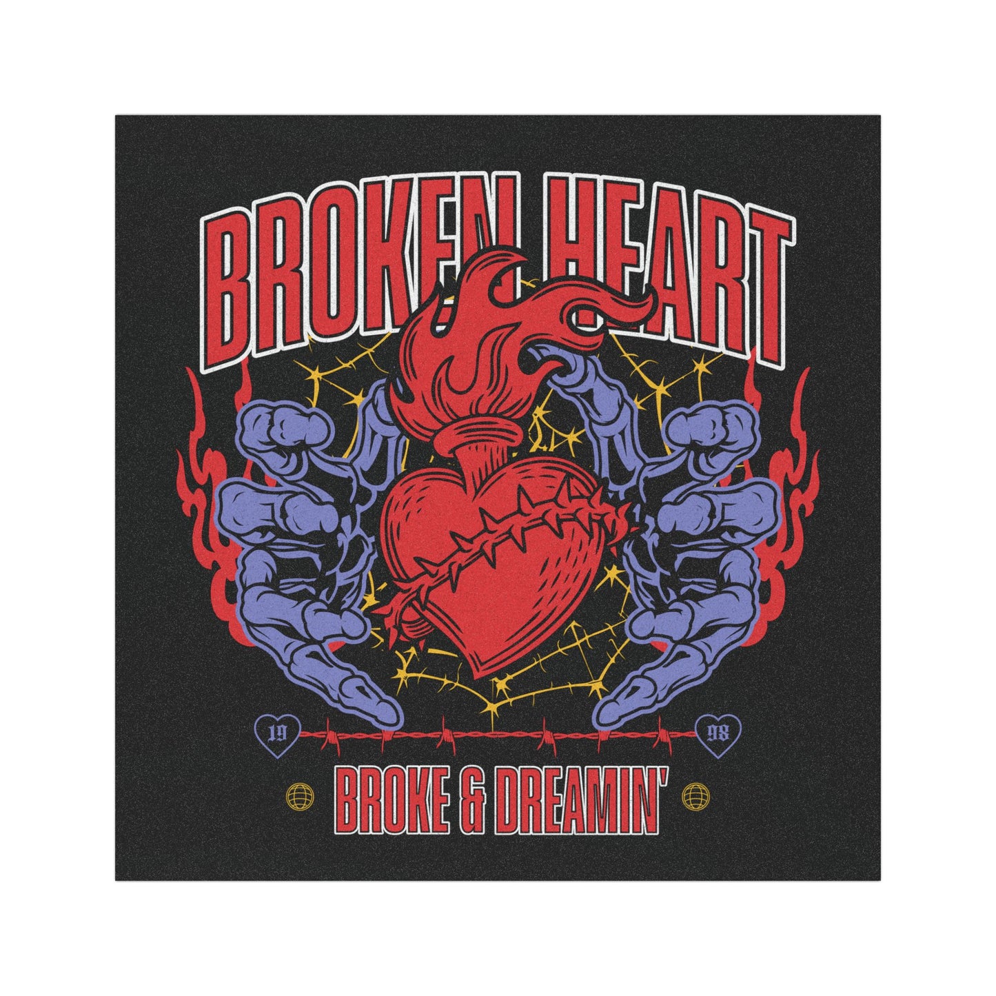 “Broken Heart” Car Magnet - Broke & Dreamin' Magnets