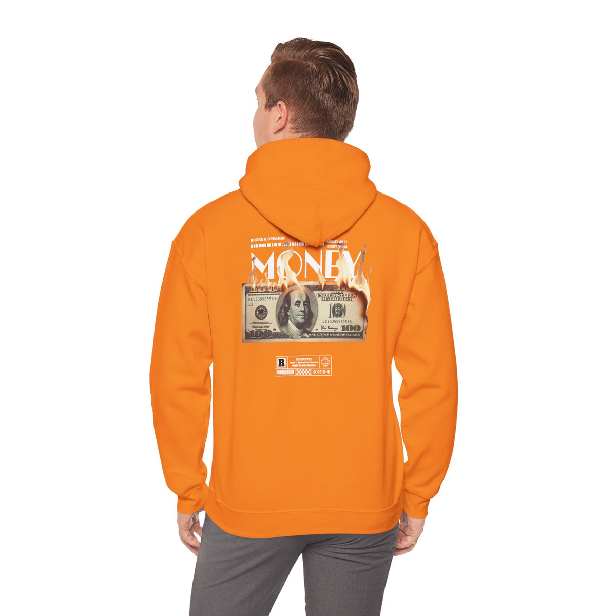 "Money Ain't Everything" Unisex College Hoodie - Broke & Dreamin' Hoodies