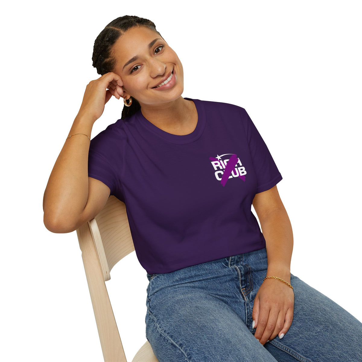 "Rich Club" Purple Logo Unisex T-Shirt - Broke & Dreamin' T-Shirts