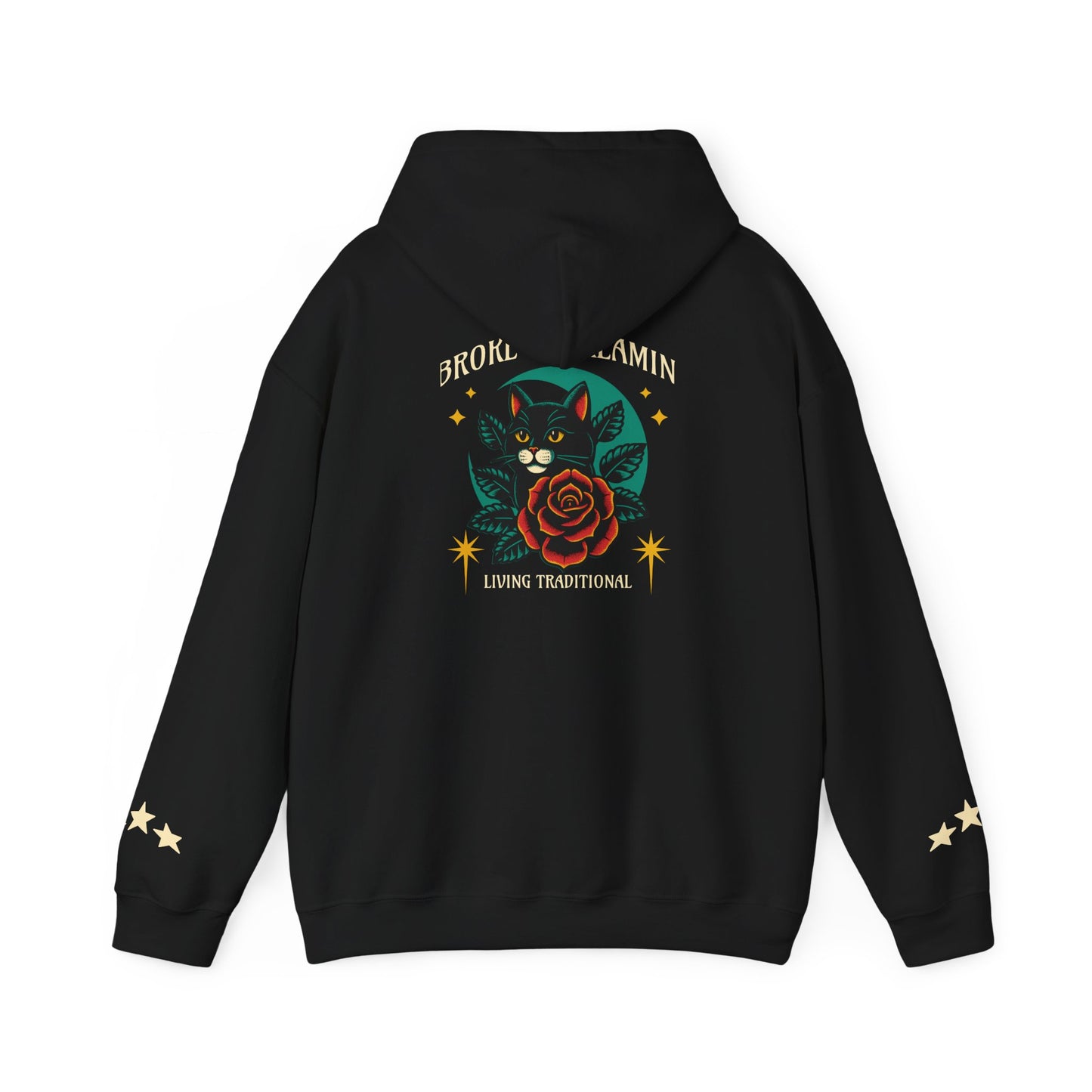 "Living Traditional" Unisex College Hoodie - Broke & Dreamin' Hoodies