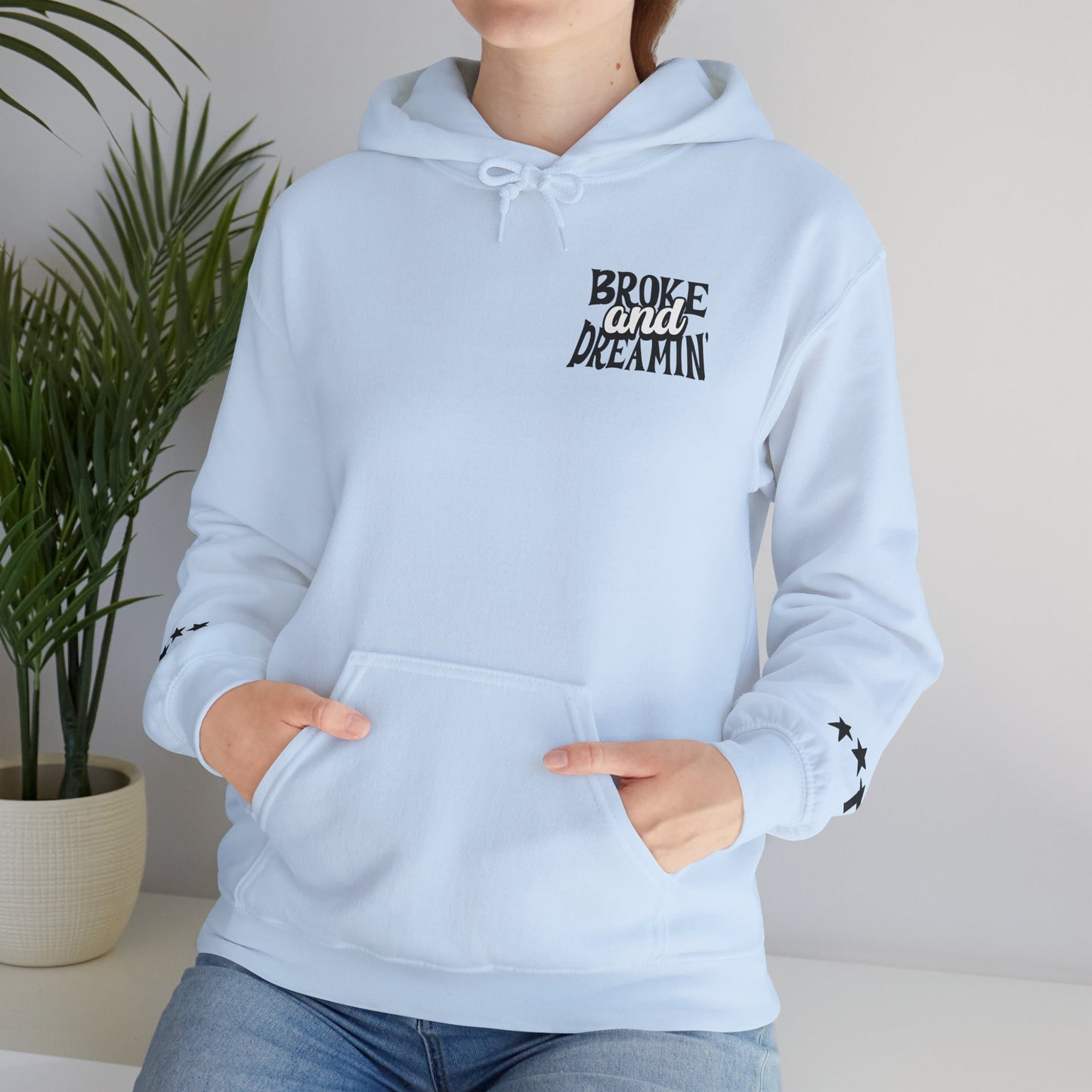 "Jesus x 618AMG" Unisex College Hoodie - Broke & Dreamin' Hoodies