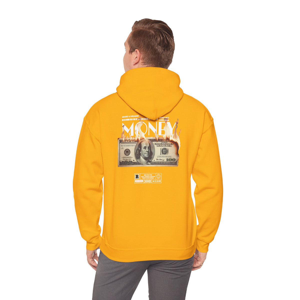 "Money Ain't Everything" Unisex College Hoodie - Broke & Dreamin' Hoodies