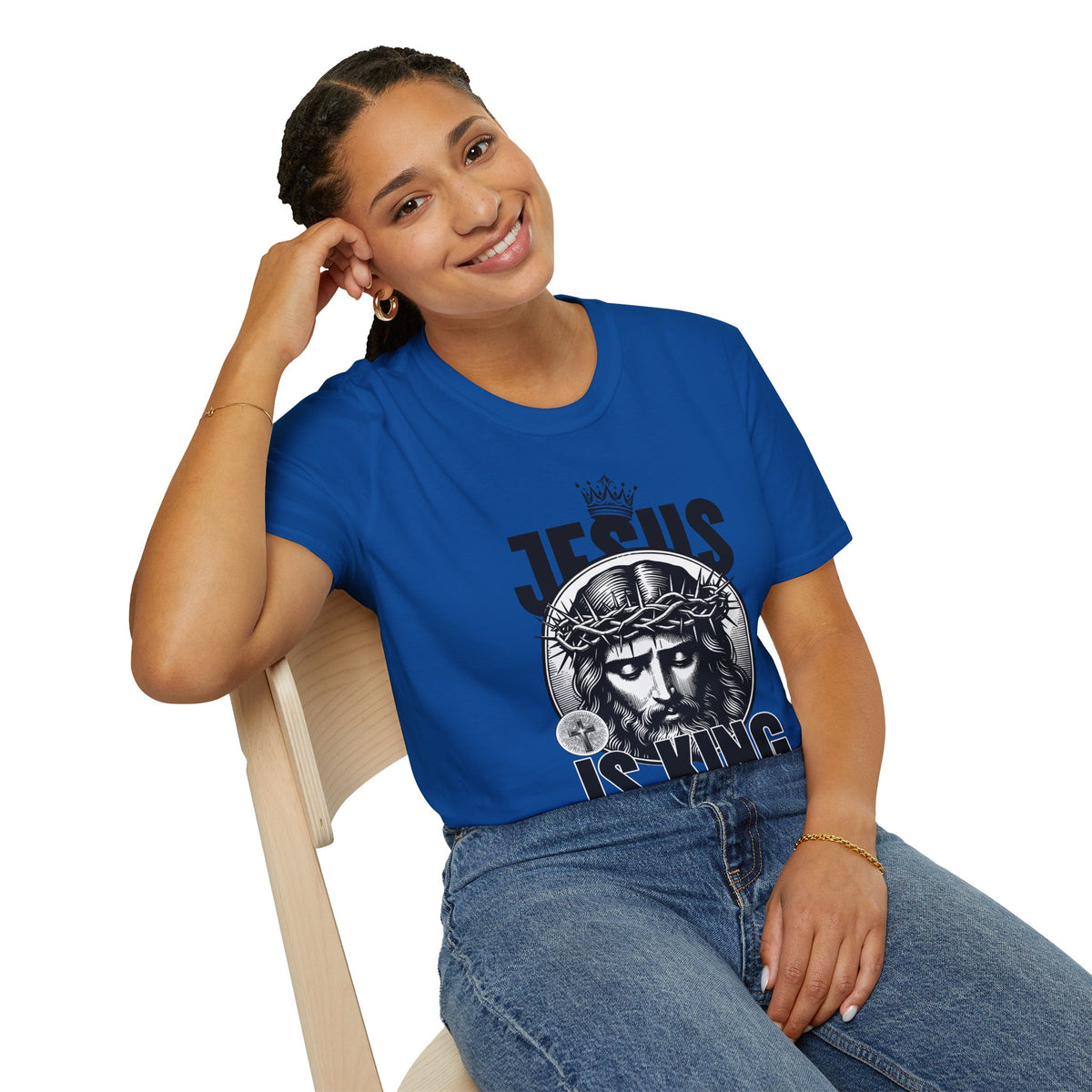"Jesus Is King” Unisex T-Shirt - Broke & Dreamin' T-Shirts