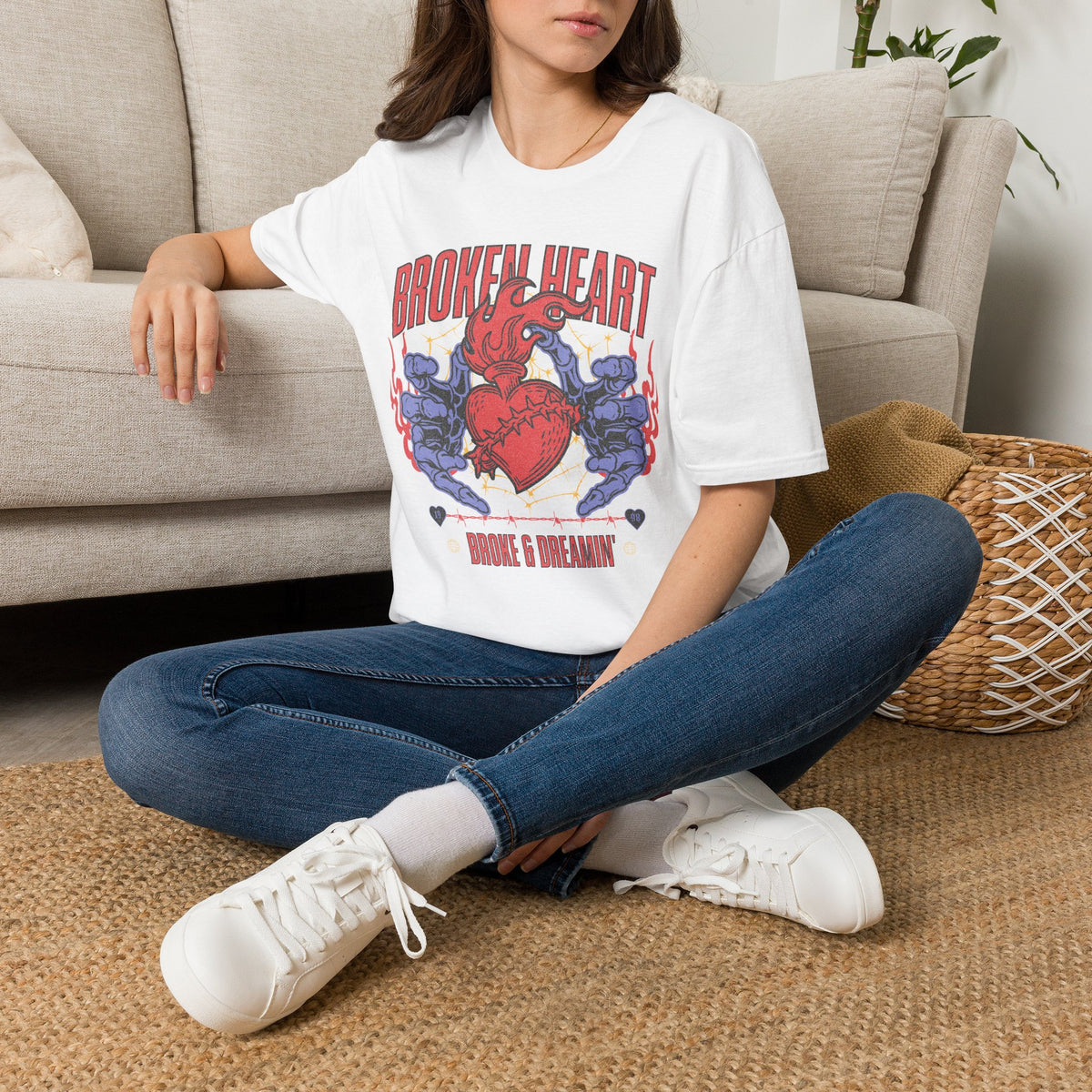 “Broken Heart” Unisex T-Shirt - Broke & Dreamin' T-Shirts