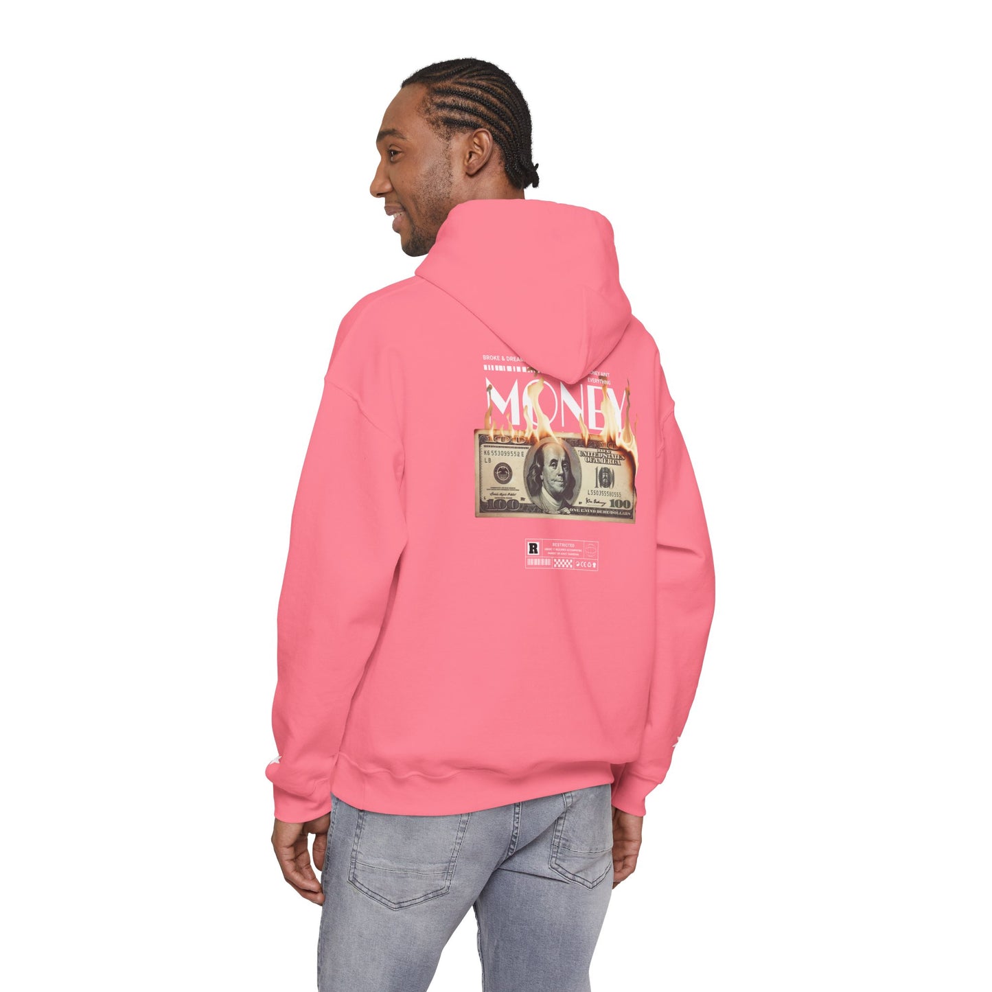 "Money Ain't Everything" Unisex College Hoodie - Broke & Dreamin' Hoodies