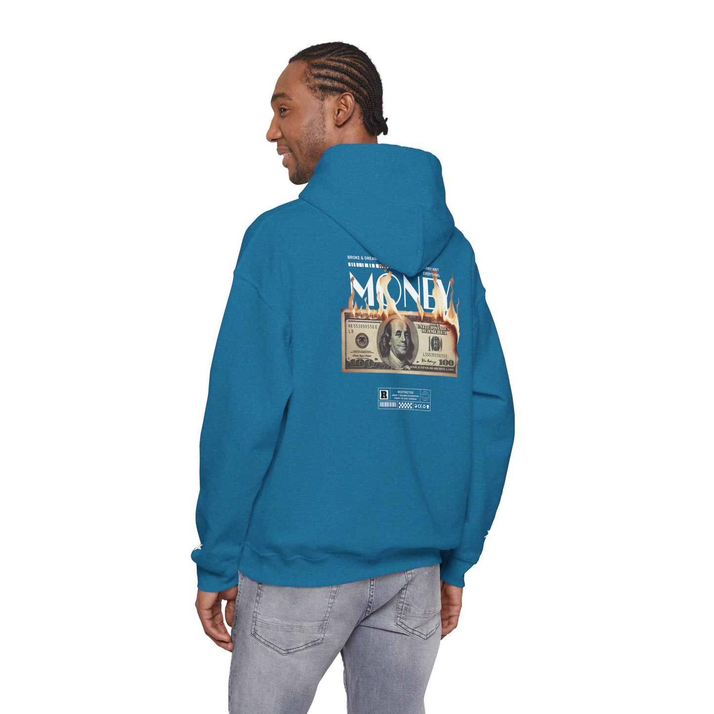 "Money Ain't Everything" Unisex College Hoodie - Broke & Dreamin' Hoodies