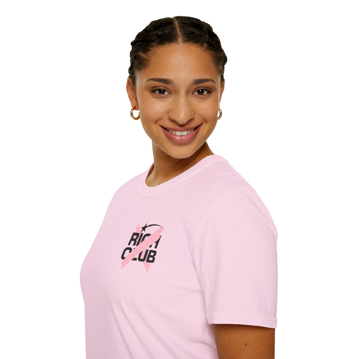 "Rich Club" Pink Logo Unisex T-Shirt - Broke & Dreamin' T-Shirts