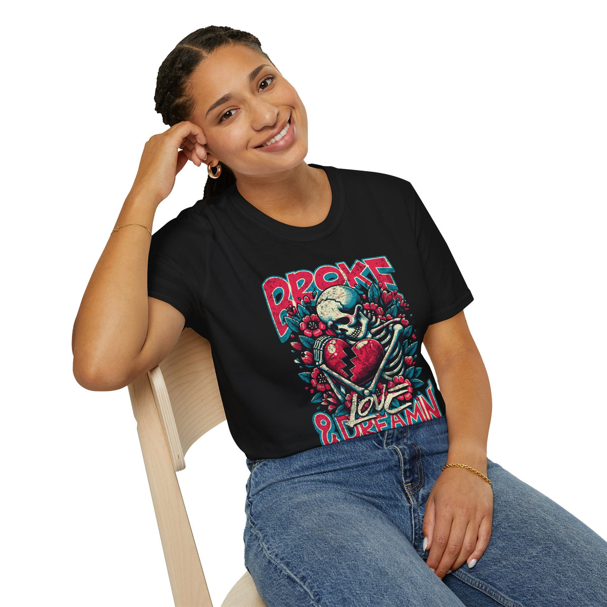 "Love” Unisex T-Shirt - Broke & Dreamin' T-Shirts