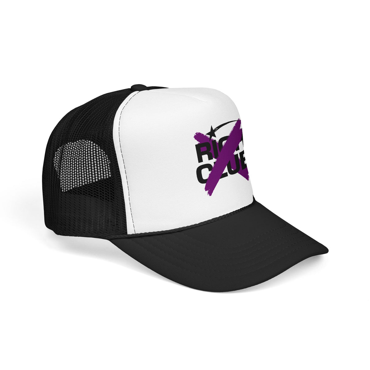 "Rich Club" Purple Logo Unisex Foam Trucker Hat - Broke and Dreamin' Hats
