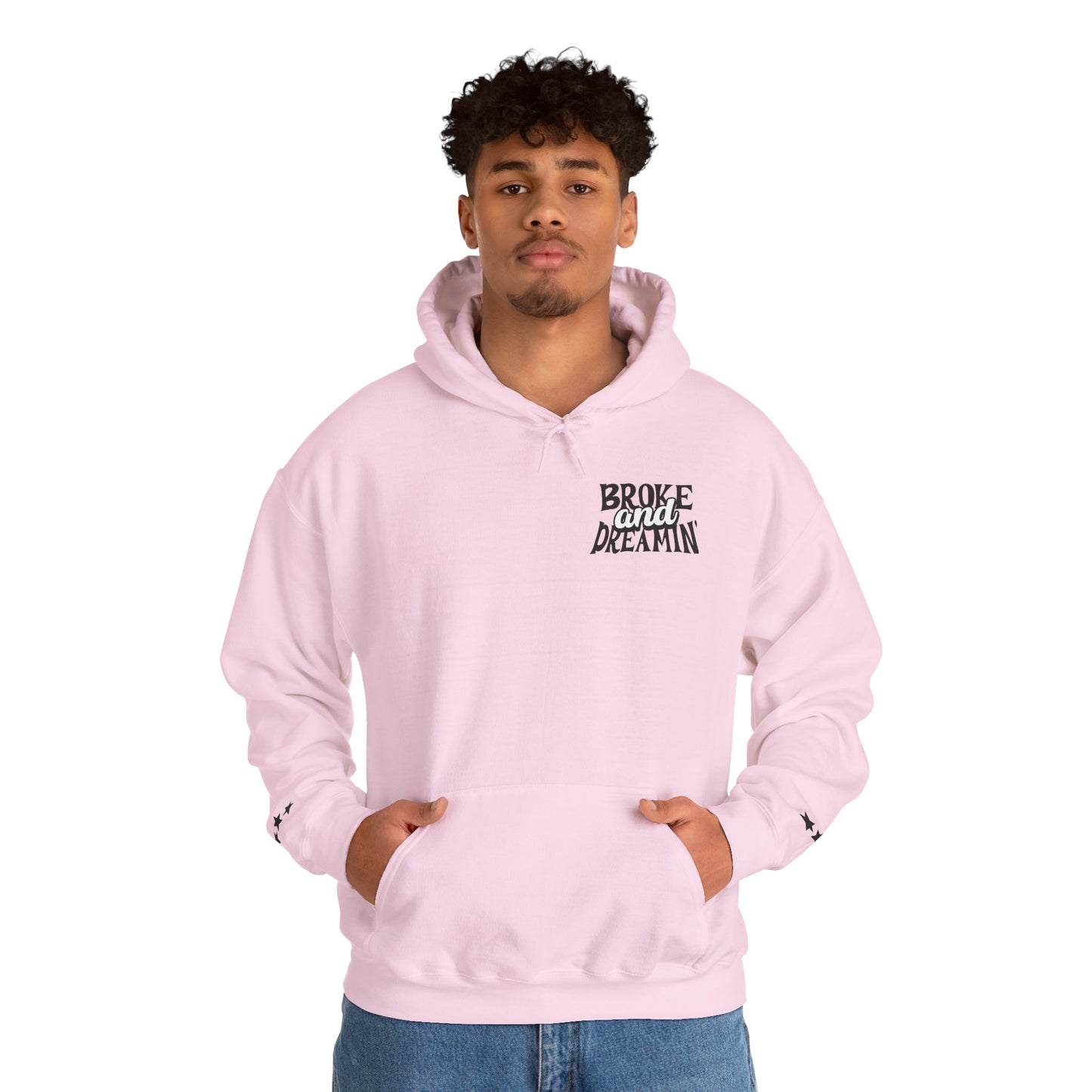 "618AMG x TGM" Unisex College Hoodie - Broke & Dreamin' Hoodies