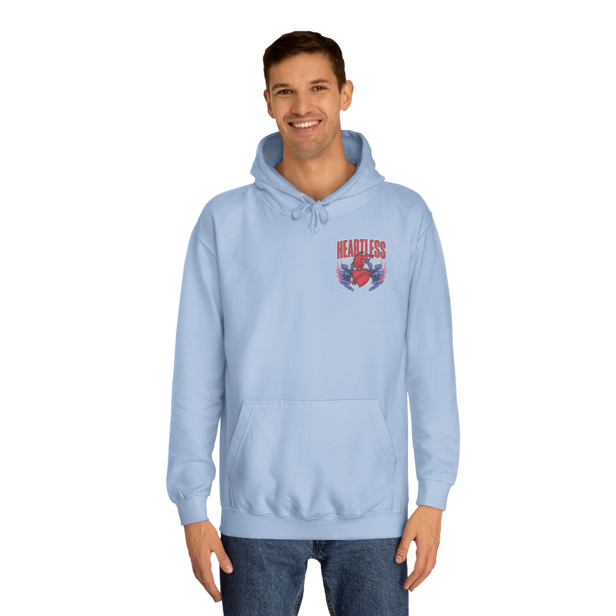 "Heartless" Unisex College Hoodie - Broke & Dreamin' Hoodies