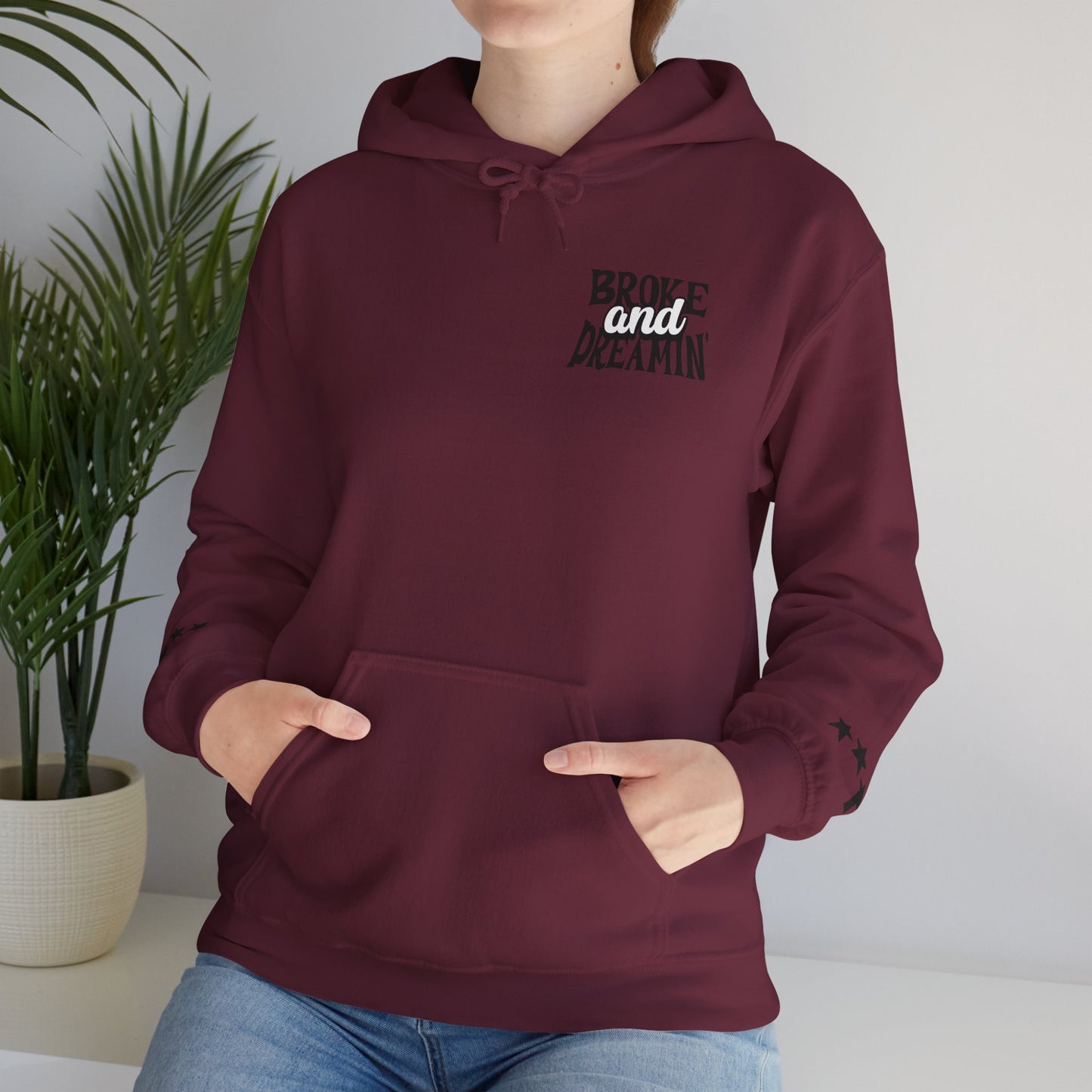 "Jesus x 618AMG" Unisex College Hoodie - Broke & Dreamin' Hoodies