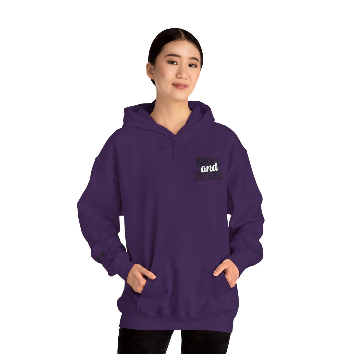 "618AMG x TGM" Unisex College Hoodie - Broke & Dreamin' Hoodies