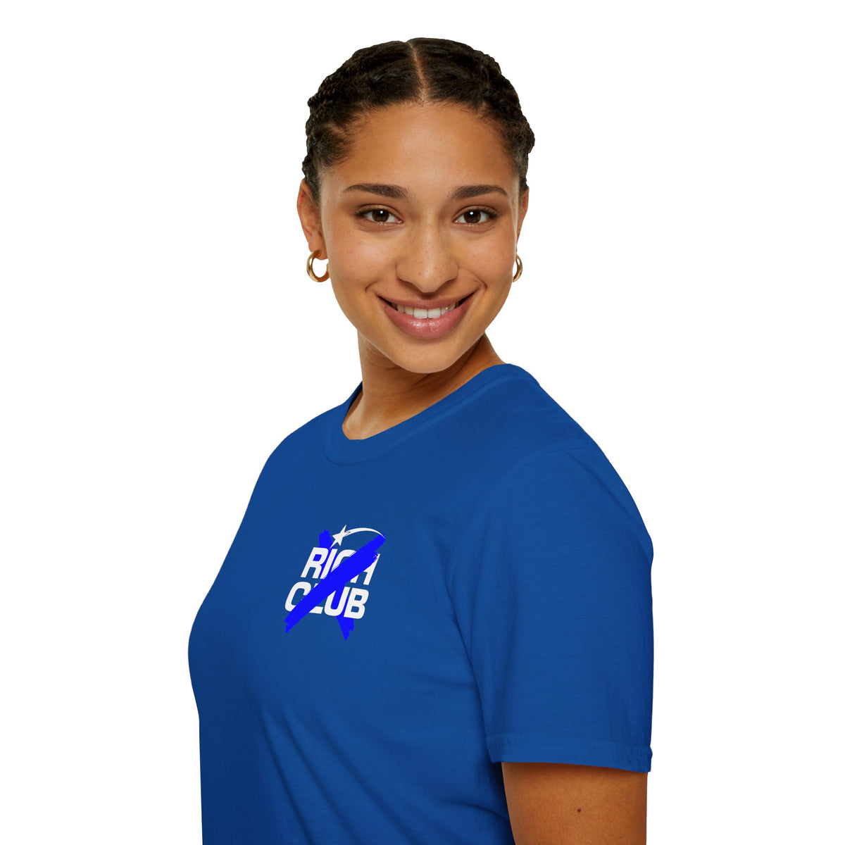 "Rich Club" Blue Logo Unisex T-Shirt - Broke & Dreamin' T-Shirts