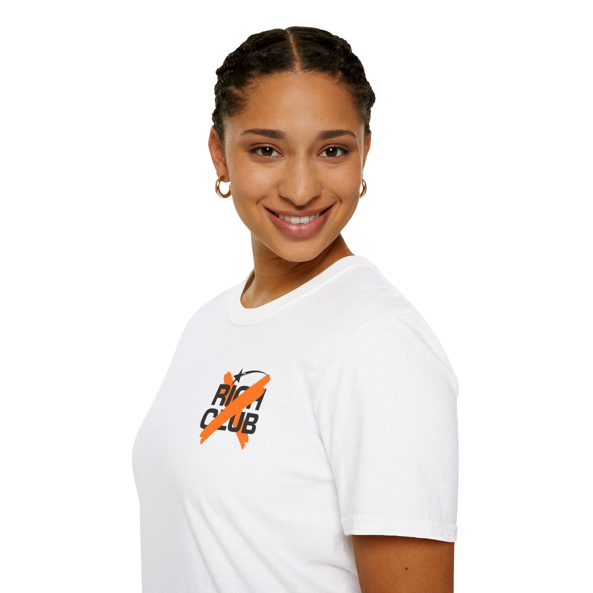 "Rich Club" Orange Logo Unisex T-Shirt - Broke & Dreamin' T-Shirts