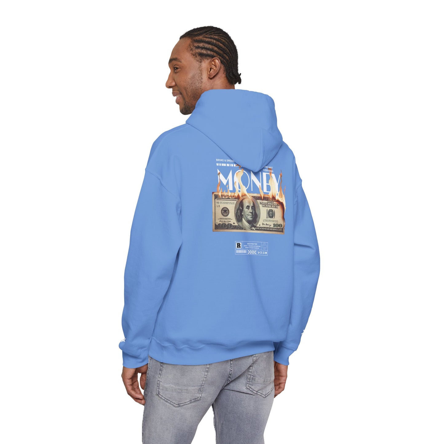 "Money Ain't Everything" Unisex College Hoodie - Broke & Dreamin' Hoodies