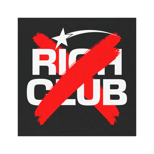 "Rich Club” Red Logo Car Magnet - Broke & Dreamin' Magnets