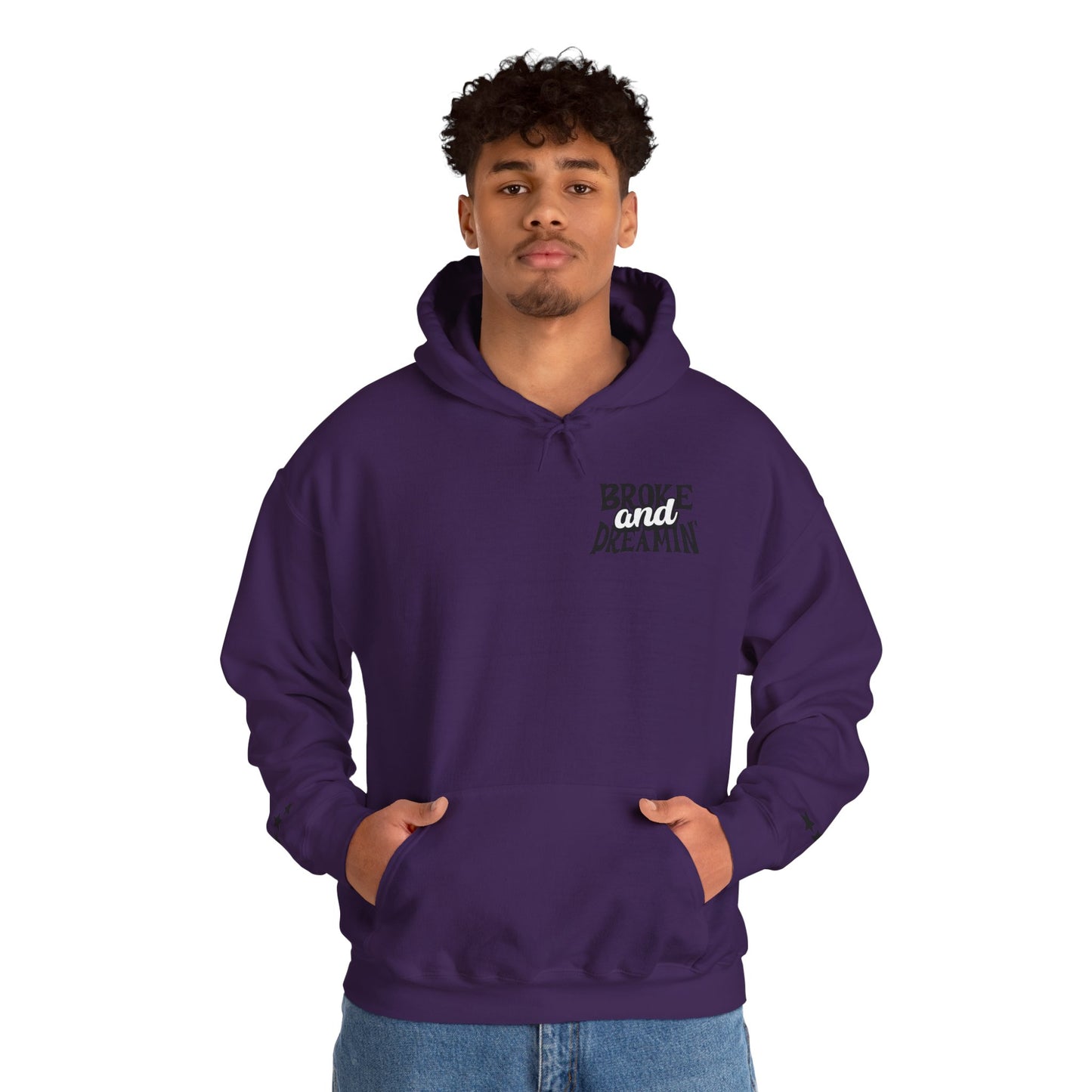 "Jesus x 618AMG" Unisex College Hoodie - Broke & Dreamin' Hoodies