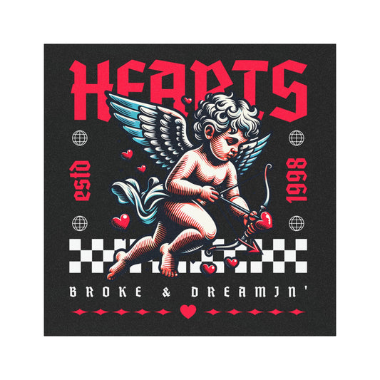 “Hearts” Car Magnet - Broke & Dreamin' Magnets