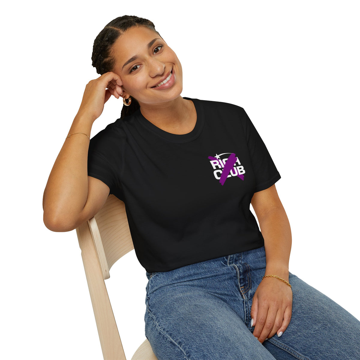 "Rich Club" Purple Logo Unisex T-Shirt - Broke & Dreamin' T-Shirts